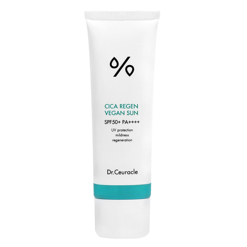Dr. Ceuracle Cica Regen Vegan Sun SPF 50+ PA++++ 50ml - Сонцезахисний веганський крем з центелою Dr. Ceuracle Cica Regen Vegan Sun SPF 50+ PA++++ 50ml - Сонцезахисний веганський крем з центелою